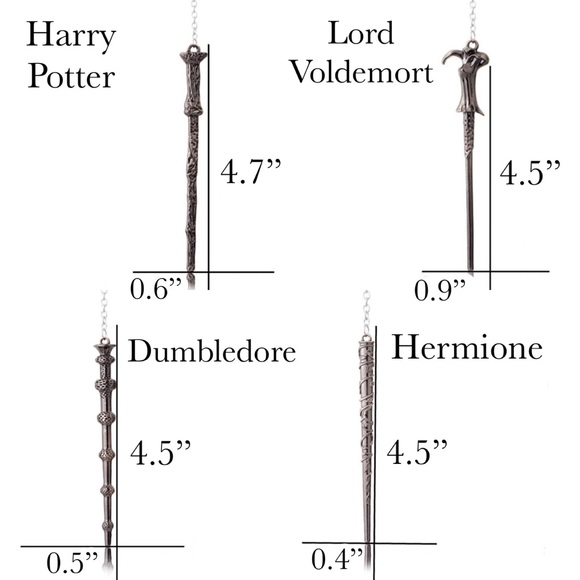 Harry Potter Hogwarts Magic Wand Keychain Charm - Picture 16 of 16